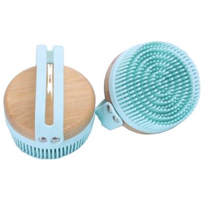 China EXFOLIATING Bubble Body Brush Bath Soft Friction Relaxing Cleaning Sweep Silicone Shower Scrubbing Tool for sale