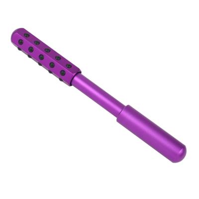 China Anti-Puffiness Spots Massage Worry Roller Self Soothing Purple Face Roller for sale