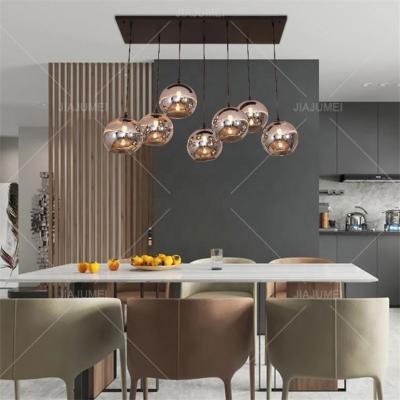 China Adjustable Hanging Length Factory Suppliers Round Home Indoor Luxury Modern Chandeliers Ball Chandelier E27 Pendant Lights for sale