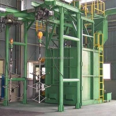 China Rust Removing Equipment Low Price Hook Type Shot Blasting Cleaning Machine for sale