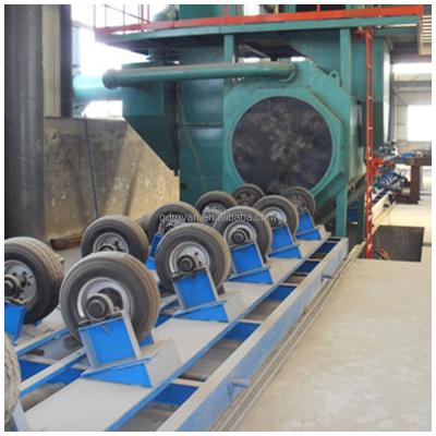 China Outdoor inner and outer shot blasting building material stores steel pipe machine, wind power tower shot blaster for sale