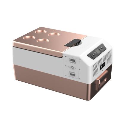 China COMPRESSOR Energy Save Portable Mini Car Freezer Cooler Auto Food Drinks Fridge Car Travel Refrigerator Car Electric Appliances for sale