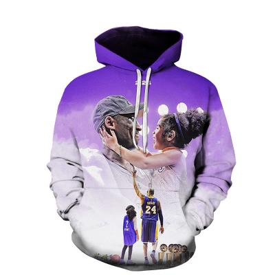 China Anti-Wrinkle Basketball Superstar No. 24 Kobe Bryant No. Themed 8 Mens Hoodie Sports Hoodie Sweater Hoodies for sale