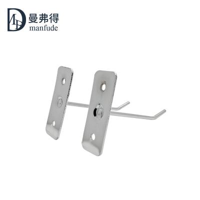 China Thin Tube Stainless Steel High Quality And Low Price Shop Merchandise Display Wall Mounted Hook for sale