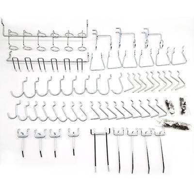 China pegboard hooks whole set display hooks Chrome Foshan factory hole tool black white hook for sale