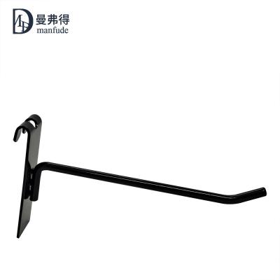 China Shop Merchandise Show Manfude Supermarket Shelf Hook China Supplier Black Clothing Store Mall Wire Mesh Display Hooks for sale