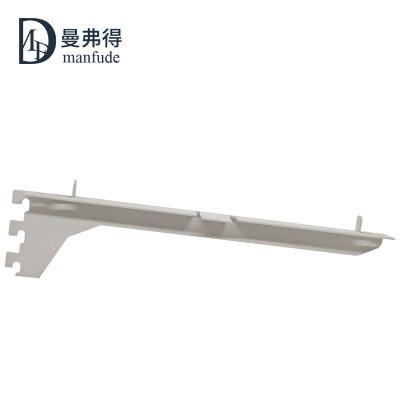 China Heavy Duty Shop Merchandise Display Manfude Supermarket Shelf Hook Square Tube Slatwall Hook For Wooden Shslf And Glass Shelf Hanger for sale