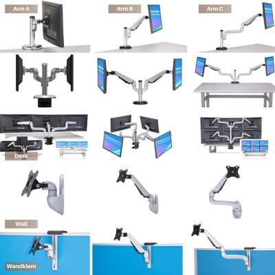 China Shock Absorber (Height Adjustable) Monitor Arm Mount for sale