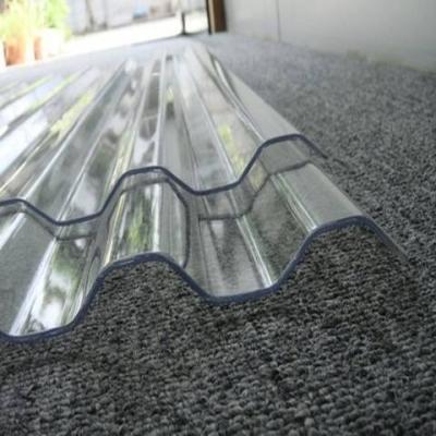 China Modern clear plastic PolycarbonateTransparent PC roof sheet plastic corrugated roof greenhouse greenhouse solarium for sale