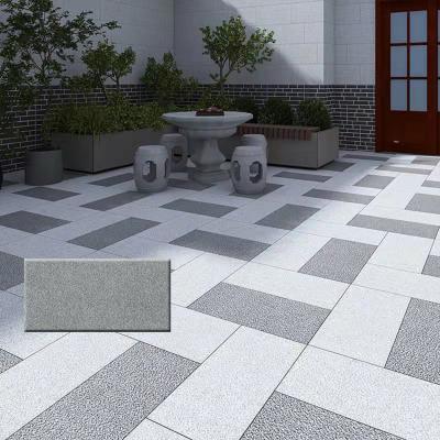 China Hot Sale 18mm Chinese Style Garden Tile 300x600 Granite Garage Floor Tiles Non-slip Ceramic Rough Outdoor Floor Tile for sale