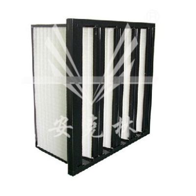 China 2V 3V 4V 5V HEPA filter bank high efficiency filter V filter V different type hotel V box for sale