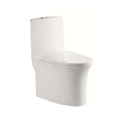 China Modern Ceramic One Piece Lavatory Modern Wash Down Ceramic Toilet Set for sale