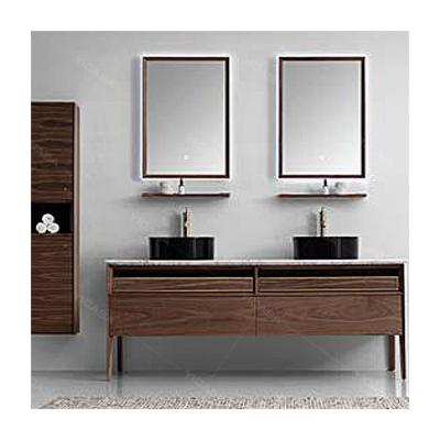 China Luxury Hotel Bathroom Furniture Modern Calacatta Countertop Bathroom Cabinet Set Natural Marble Vanity Cabinet Set for sale