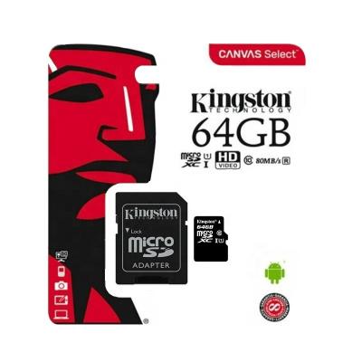 China Kingston Memory Card Plastic Memoria 128GB 32GB 64GB 256GB 16G TF Card SD Card Class10 Kingston Micro TF/SD Card For Phone for sale