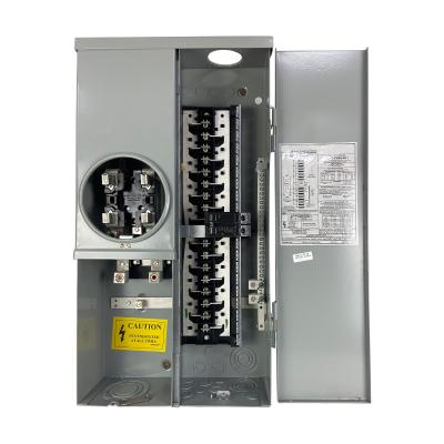 China Outdoor ac/dc 100 amp 110v-220v load center main breaker single panel 16 home/industry 30 way distribution board for sale