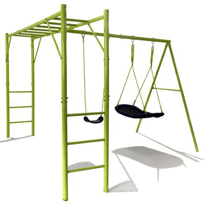 China New Strong Swing Seat Monkey Bar Fitness Kids Outdoor Rocking Chair Swing Set For Playground for sale