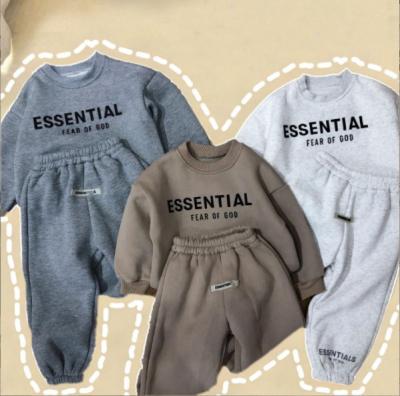 China New 100% Cotton Casual Clothing Set Kid Hoodies Sets Customized Sweat Suits Kids Sets Two Piece Kids Sweat Suits Custom for sale