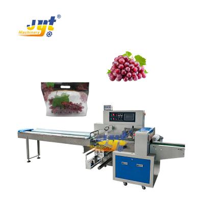 China Automatic Dry Fresh Frozen Fruits and Vegetables Tray Pillow Packing Machine Horizontal Product Manual for sale