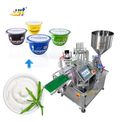 China Work Efficiently High Accuracy Yogurt Cup Filling And Sealing Machine Yogurt Cup Packing Machine for sale