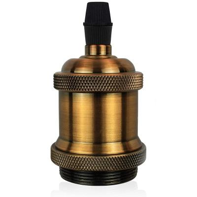 China Antique Aluminum Screw Edison Lampholder E26 / E27 Lampholder Vintage Light Base for sale