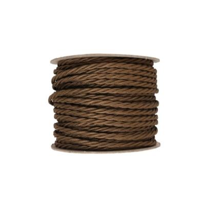 China DIY Lighting 2*0.75mm Retro Flex Cable Vintage Twisted Lighting Textile Cable Lamp Wire for sale