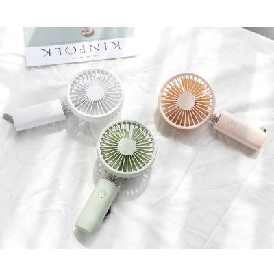 China Cheap Handheld Small Fan USB Portable Chargeable Mini Desktop Fan With Base Stand for sale