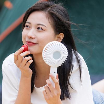 China Mini Electric Fan Handheld Small USB Desktop Fan Portable Charging Handheld Plastic Fan for sale