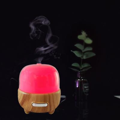 China Hotel Humidifier Aroma Diffuser Wood Grain Essential Oil Diffuser Ultrasonic Nebulizer for sale