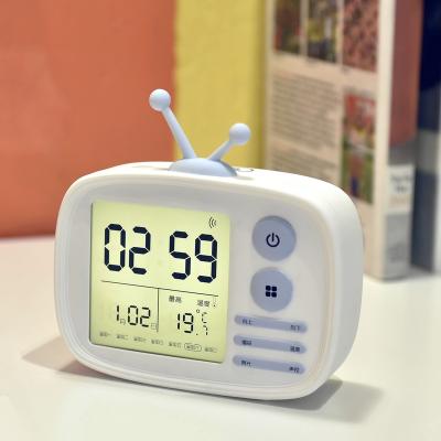 China LUMINOVA Unbreakable Children Bedside Small Digital Electronic Silicone Cute Alarm Clock for sale