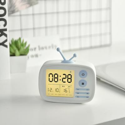 China 2018 Newest LUMINOVA Modern LCD Table Funny Desk Alarm Clock for sale