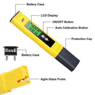 China Battery Life Over 500 Hours Water Hardness pH Meter TDS Tester Pen with Backlight for sale