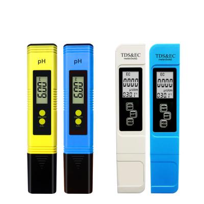 China PH TDS EC Temperature Meter Combo Measuring Range 0-14ph 0-9990ppm 0-9990us/cm 3V Pen Type for sale