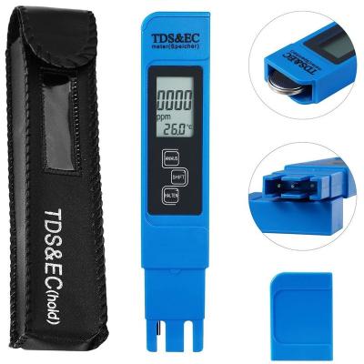 China LCD Display 3 in 1 ATC Temperature TDS EC Meter Portable for Aquarium Pool Hydroponic for sale