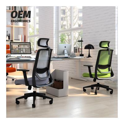 China (Size) OEM Adjustable Luxury PC Visitor Staff Chairs Lumbar Support Executive Computer Office Chair for sale