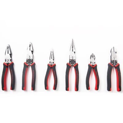 China MULTI FUNCTIONAL MULTI FUNCTIONAL Crimper Long Nose Industrial Level Wire Stripper Cutter Diagonal Combination Pliers for sale