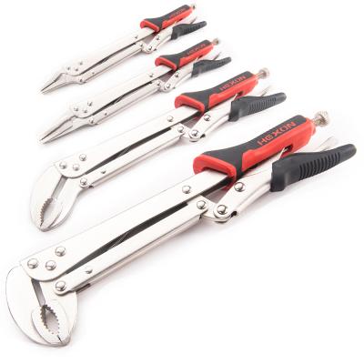 China Extended handle pliers turn-down vice key to reach long nose lock pliers for sale