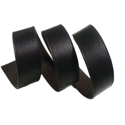 China Genuine Leather Pin Buckle Genuine Leather Belt for Men without buckle only strap for sale