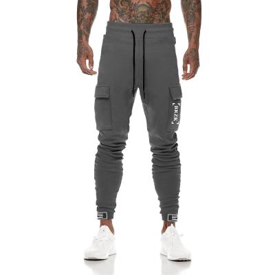 China Custom Viable Logo XXL Style Gym Workout Fitness Pants Mens Sports Sweatpants Cargo Track Pants Jogger Breeches For Men for sale