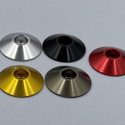 China Large aluminum alloy head gasket m3m4 cup head screw meson concave suitable concave countersunk conical head joint for sale