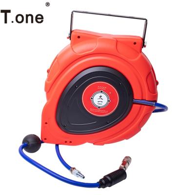 China T.one Adjustable 15m Wall Mounted Garden Hose, Irrigation Hose Reel with Auto Rewind Function for sale