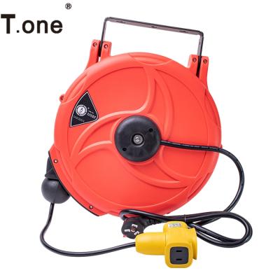 China Factory direct sales custom 15m automatic telescopic electric hose reel 20m adjustable wall mounted and cable reel for sale