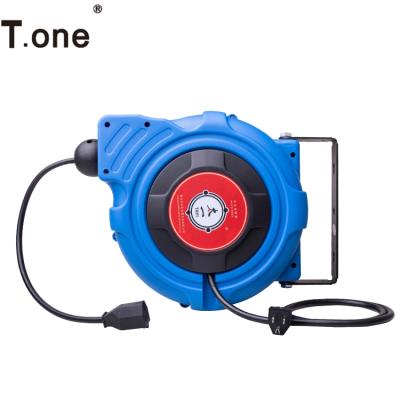 China Automatic Telescopic Electric Hose Reel Cables Reel Adjustable Wall Mounted Garden Hose Reel for sale