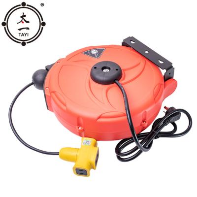 China High Quality Adjustable Automatic Retractable Electric Wall Mount Reel Hose 10Meters Reel &cable for sale