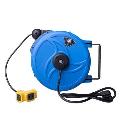 China Hot Sale 3 Core 1.5 Square Garden Adjustable AutomaticTelescopic Electric HoseReel Wall Mount&Cable Reel for sale