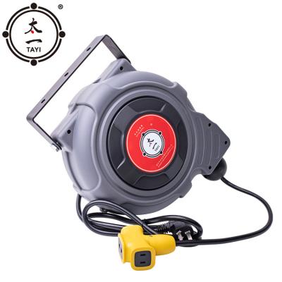 China Adjustable Square Automatic Retractable Electric Reel Hose Reel 2.5 Core &cable 3 Reel &cable 3 for sale