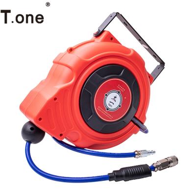 China Wall Mount Adjustable High Quality Automatic Air Water Hose Reel For Car Wash And Garden for sale