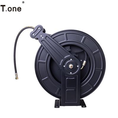 China Adjustable Heavy Duty Wall Mounted Retractable Automatic High Pressure Garden Hose Water Air Reel for sale