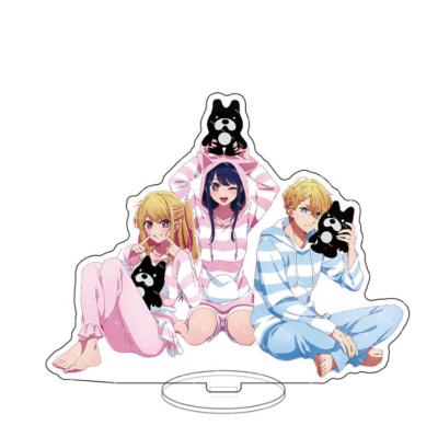 China Anime AI Hoshino Plastic Pajamas Acrylic Standee Printed Hologram Anime Custom Catcher Cute Stand Oshi No Ko Acrylic Standee for sale