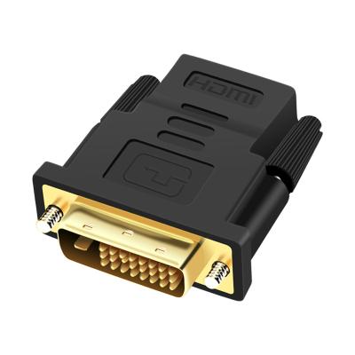 China Car HDMI To DVI Adapter HD Two Way Mutual Conversion DVI To HDMI Connector 24+1/24+5 for sale