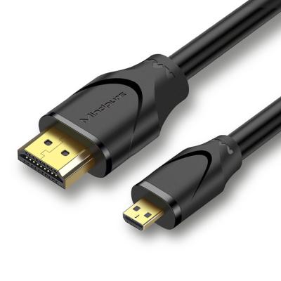 China High quality car Mindpure micro hdmi to hdmi cable as adapter connect hdtv for sale